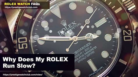 rolex datejust running slow|Rolex watch running slow.